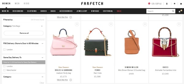 Farfetch versus netaporter