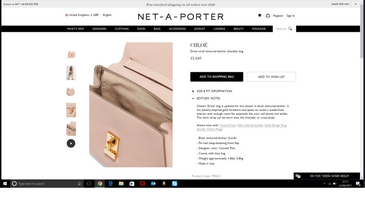 Chloe bag on Net-A-Poerter