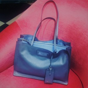 Prada soft blue shoulder bag