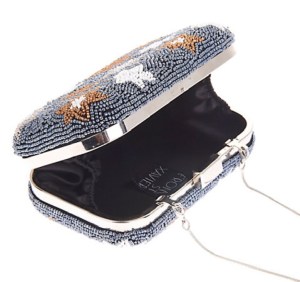 From St Xavier beaded clutch bag @John Lewis