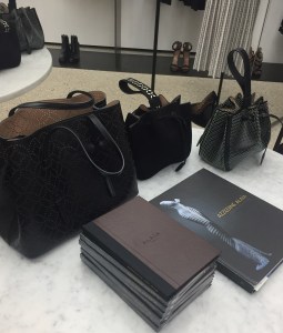 Alaia leather laser cut handbags