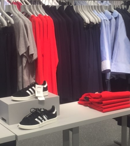 Arket women's clothes display