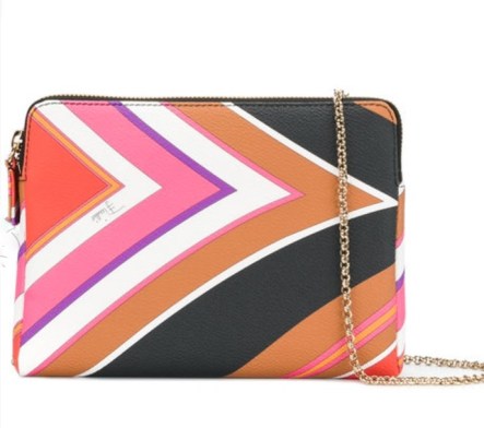 Emilio Pucci patterned evening shoulder bag