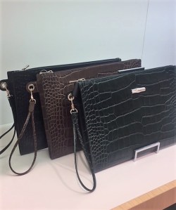 Longchamp clutch bags with wrist straps