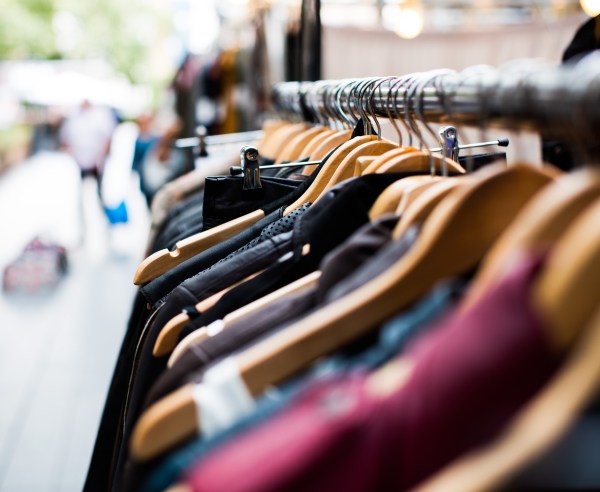 Department store handbag shopping