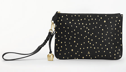 Bell & Fox pebble leather embroided clutch bag