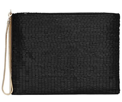 Reiss Christy beaded clutch bag