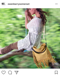 Embellishments - fringes and sequins on handbags