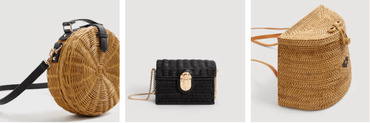 Casual summer fabrics - the woven bags