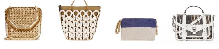 Woven bags at Harvey Nichols