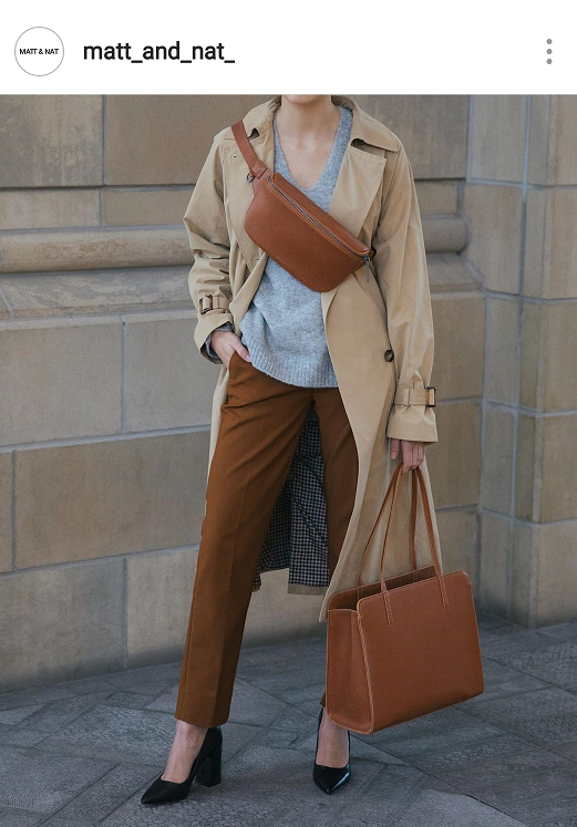 From Matt and Nat in Canada.   Natural brown fashion bags for Spring and Summer 2019 with sustainable materials.