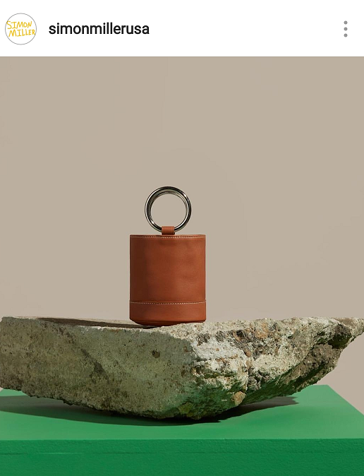 Natural brown fashion bags for Spring and Summer 2019.  The trusted bucket bag, the Bonsai from Simon Miller.