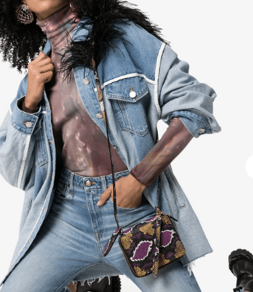 Mini snake effect bag by Marques Almeida