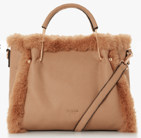 Dune Dteddy Faux Fur tote bag £80