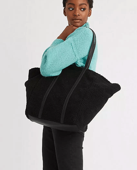 Oliver Bonas Nattie Shearling oversized tote bag £46
