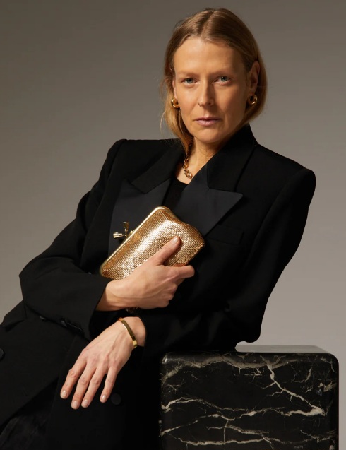 Gold clutch bag from an edit of 10 evening bags