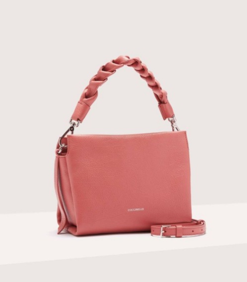 Soft pink bag from Coccinelle for the party season